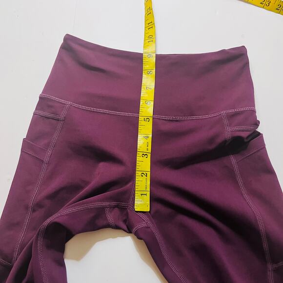 Zyia Active High Rise Pocket Crop Leggings Size 0 Purple - Picture 7 of 10